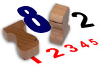 Dřevěná razítka s čísly